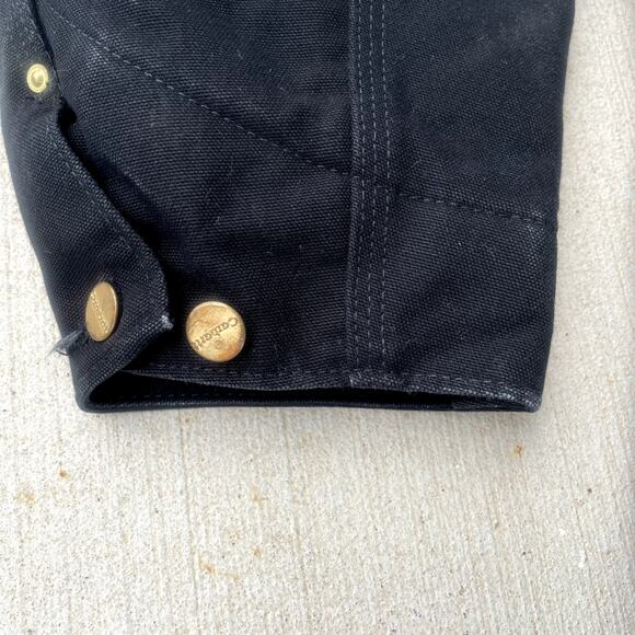 Carhartt Men's Vintage 2XL Black Blanket Lined Canvas Chore Coat Jacket - Picture 2 of 13